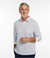 Stripe Long-Sleeve Men's Comfort Stretch Performance® Polo