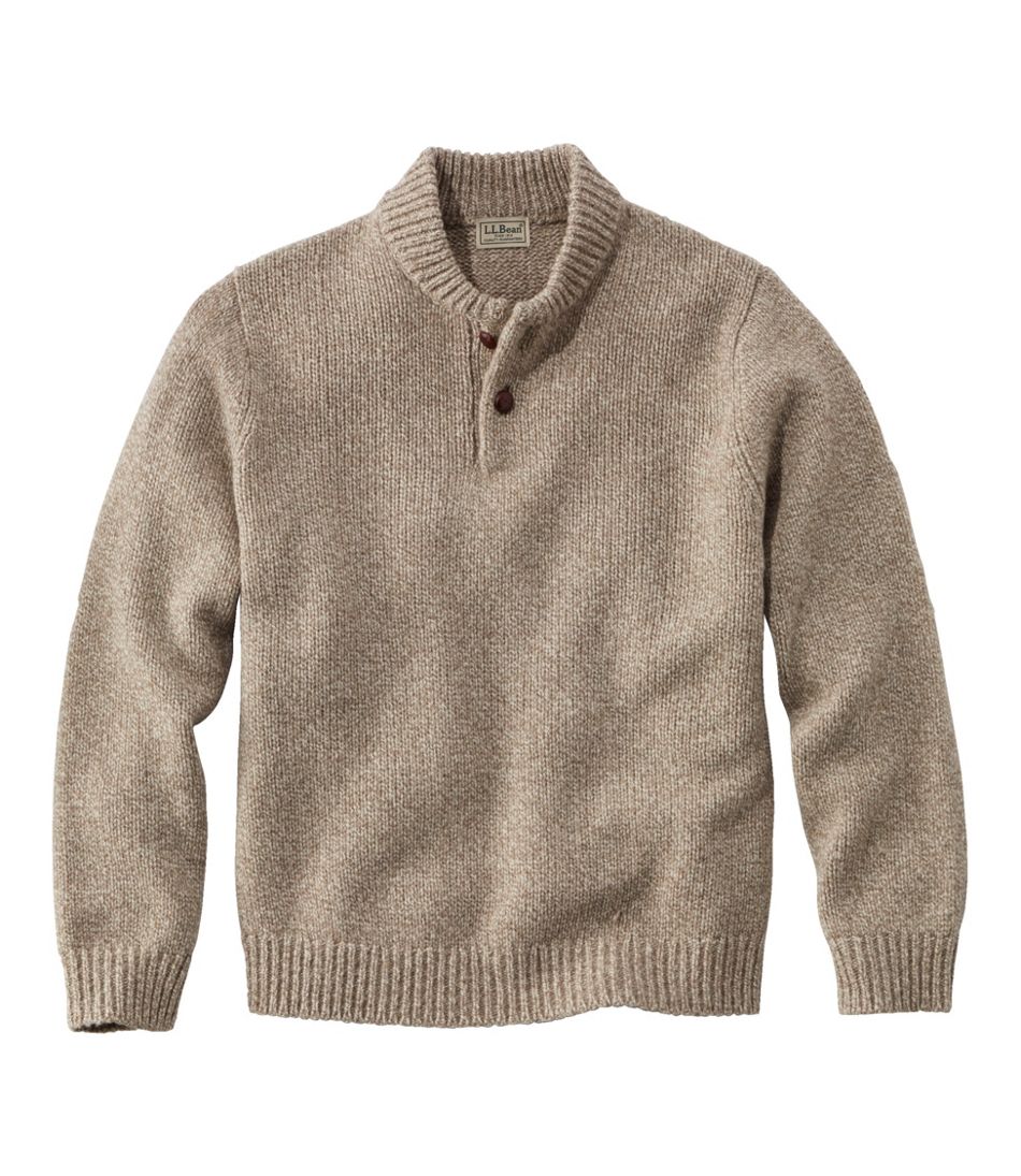 Henley Men's L.L.Bean Classic Ragg Wool Sweater