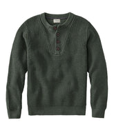 Men's L.L.Bean Organic Cotton Waffle Sweater Henley