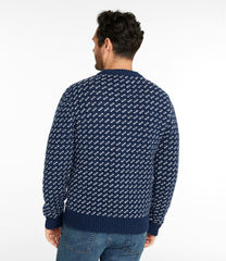 Men's Bean's Classic Ragg Wool Sweater Bird's-Eye Crewneck