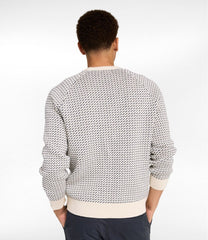 Pattern Crewneck Men's Wicked Soft Cotton/Cashmere Sweater