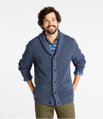 Cardigan Men's Organic Cotton Waffle Sweater