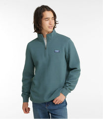 Men's Lakewashed Double-Knit Quarter-Zip Pullover