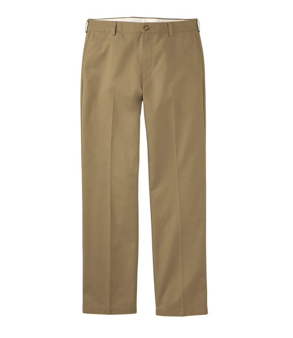 Hidden Comfort Men's Wrinkle-Free Double L® Chinos Plain Front Natural Fit