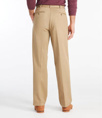 Hidden Comfort Men's Wrinkle-Free Double L® Chinos Plain Front Natural Fit