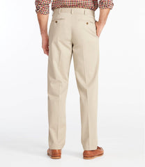Classic Fit Men's Wrinkle-Free Double L® Chinos Plain Front