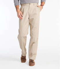 Men's Wrinkle-Free Double L® Chinos Natural Fit Hidden Comfort Pleated