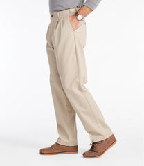 Men's Wrinkle-Free Double L® Chinos Natural Fit Hidden Comfort Pleated