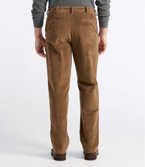 Hidden Comfort Men's L.L.Bean Stretch Country Corduroy Pants Natural Fit Plain Front