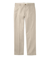 Natural Fit Plain Front Men's Wrinkle-Free Double L® Chinos
