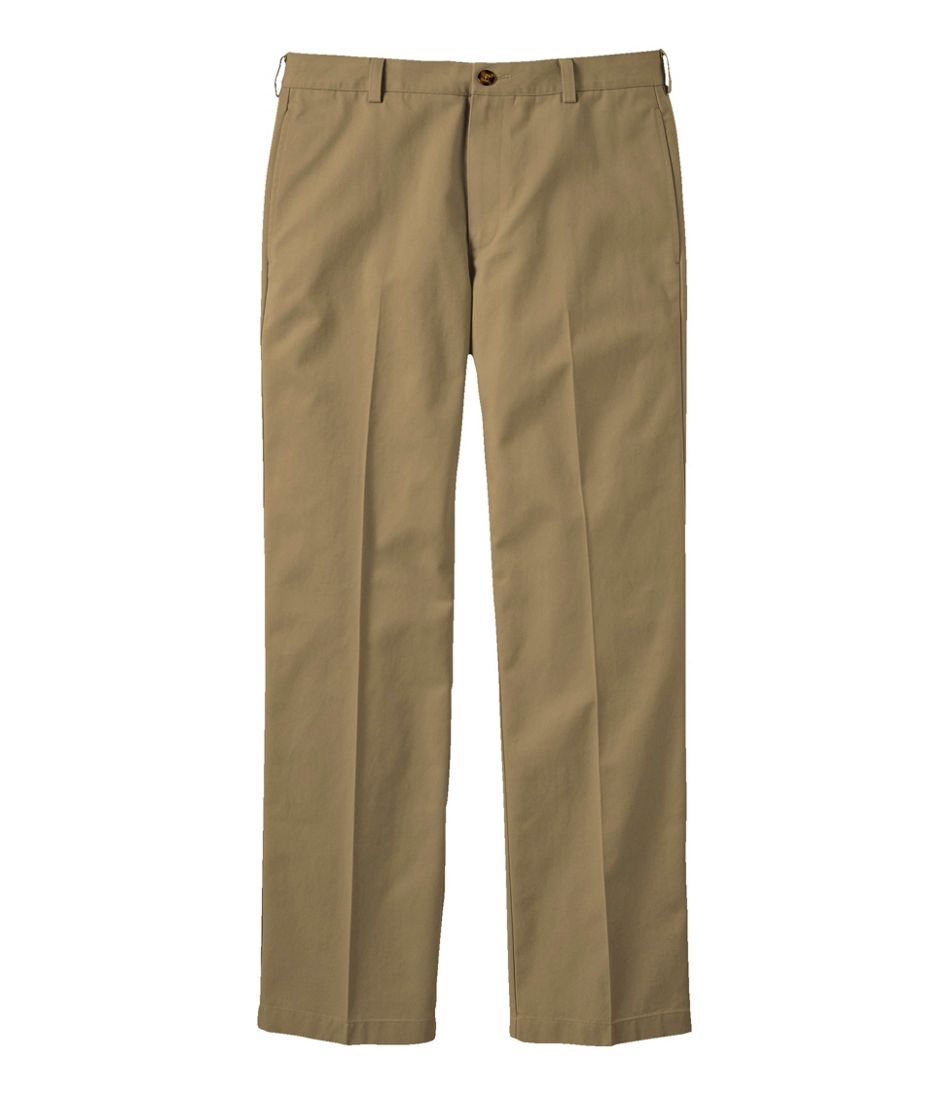 Plain Front Standard Fit Men's Wrinkle-Free Double L® Chinos