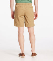 Men's Lakewashed Stretch Khaki Shorts Pull-On 8"