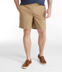 Men's Lakewashed Stretch Khaki Shorts Pull-On 8"