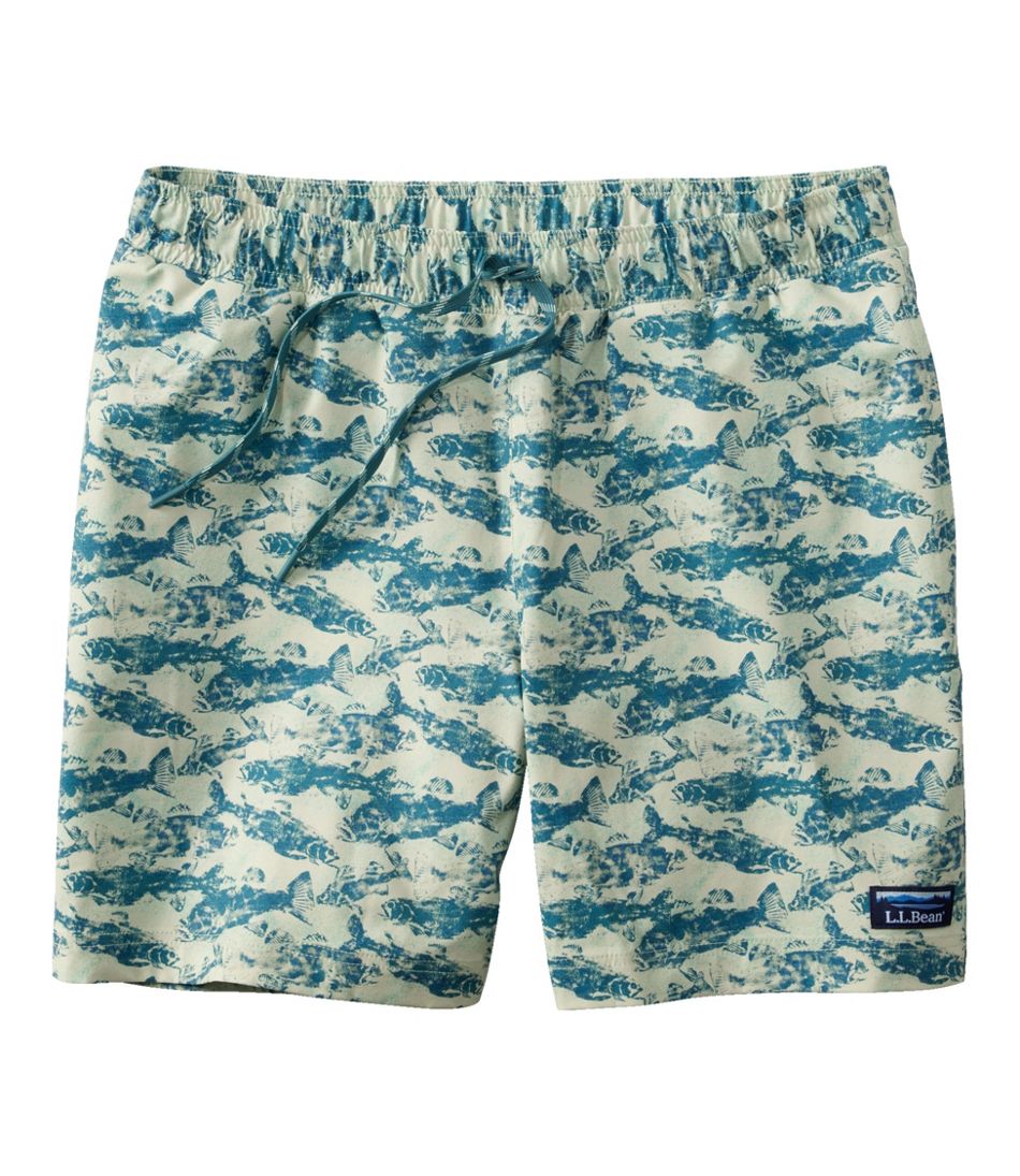 6" Print Men's Vacationland Stretch Swim Trunks
