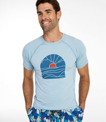 Short-Sleeve Graphic Men's Swift River Cooling Sun Shirt