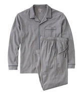 Button-Front PJ Set Men's Bean's Cotton Knit Pajamas