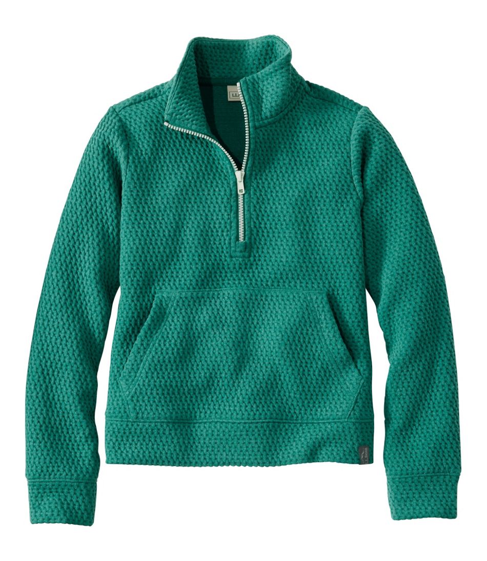 Glow-in-the-Dark Quarter-Zip Kids' Ridgeknit Pullover