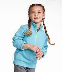 Kids' Ridgeknit Pullover Glow-in-the-Dark Quarter-Zip