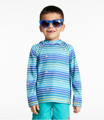 Kids' Everyday SunSmart® Hooded Tee Long-Sleeve Stripe