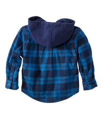 Hooded Toddlers' Fleece-Lined Flannel Shirt
