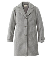 Three-Quarter Length Women's Classic Lambswool Polo Coat