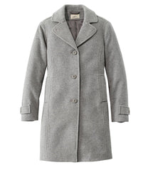 Three-Quarter Length Women's Classic Lambswool Polo Coat