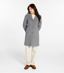Three-Quarter Length Women's Classic Lambswool Polo Coat