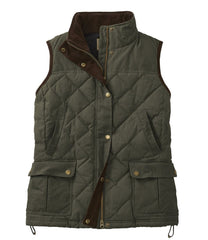 Women's L.L.Bean Upcountry Waxed Cotton Down Vest