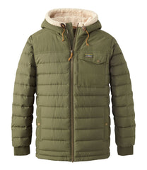 Sherpa-Lined Men's Mountain Classic Down Hooded Jacket
