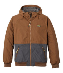 Men's Insulated 3-Season Bomber Hooded Jacket Colorblock