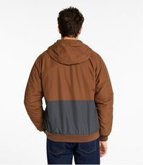 Men's Insulated 3-Season Bomber Hooded Jacket Colorblock