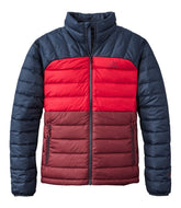 Men's Bean's Down Jacket Colorblock