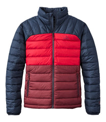 Men's Bean's Down Jacket Colorblock