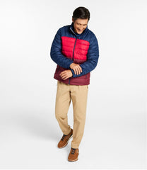 Men's Bean's Down Jacket Colorblock