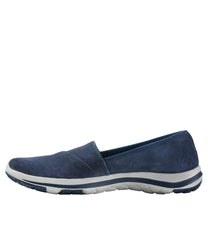 Nubuck Women's Back Cove Stretch Slip-Ons
