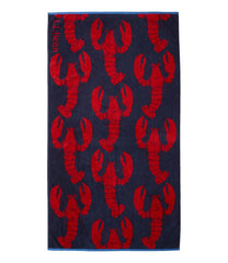 Seaside Beach Towel Lobsters