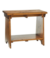 Small Rustic Wooden Mudroom Bench