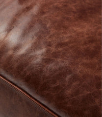 Bean's Leather Lodge Ottoman