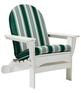 Stripe Casco Bay Adirondack Chair Seat and Back Cushion