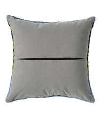 Indoor/Outdoor Hooked Pillow Lakeside Mountain Scene