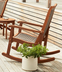 Wicker Eucalyptus Rocker