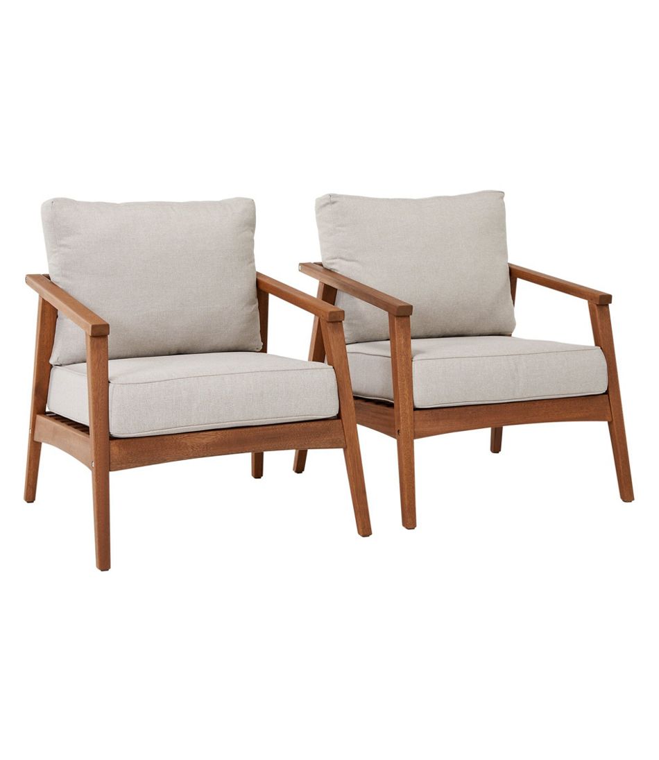 Set of Two Eucalyptus Patio Chair