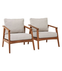Set of Two Eucalyptus Patio Chair
