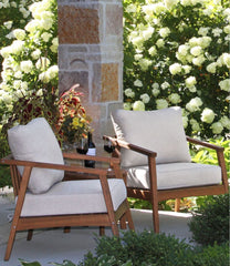 Set of Two Eucalyptus Patio Chair