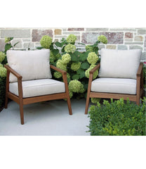 Set of Two Eucalyptus Patio Chair
