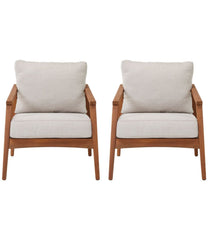 Set of Two Eucalyptus Patio Chair