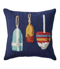 Buoys Indoor/Outdoor Hooked Pillow