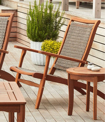 Wicker Eucalyptus Chair