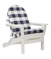 Buffalo Plaid Adirondack Chair Seat and Back Cushion