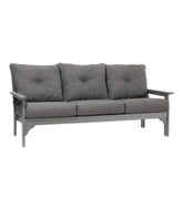 Slate Gray All-Weather Patio Sofa with Textured Cushion